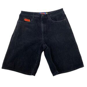 Empyre Black Baggy Corduroy Shorts | Size 32